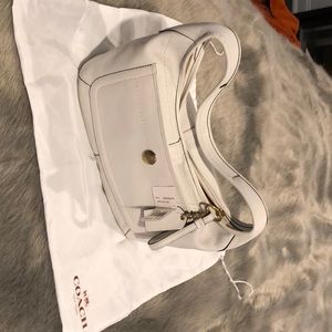 New with tags Coach white ERG Leather Hobo